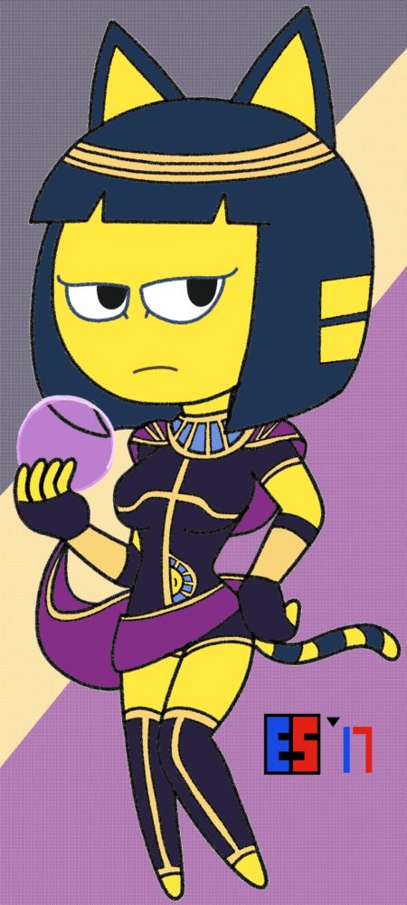 Желтая египетская кошка zone ankha