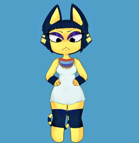 Zone ankha фулл египетская кошка желтая