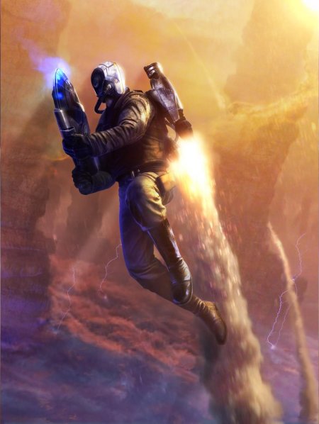 Фэнтези огнеметчик