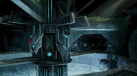 Концепт арт sci fi лаборатория