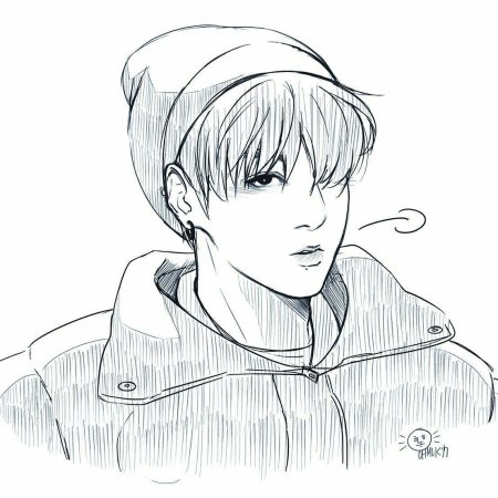 Раскраска шуга из bts