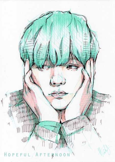 Скетчи бтс шуга