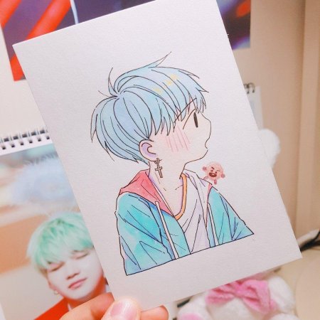 Милые корейские рисунки для срисовки