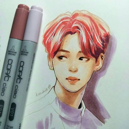 Бтс акварелью арт