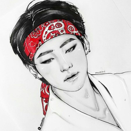 Bts тэхен в бандане