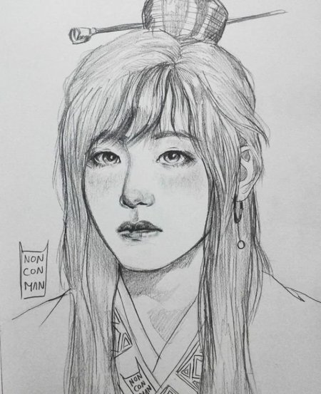 Корейские рисунки для срисовки