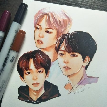 Бтс маркерами