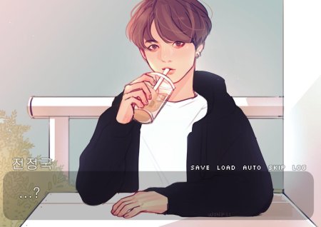 Чонгук с кофе