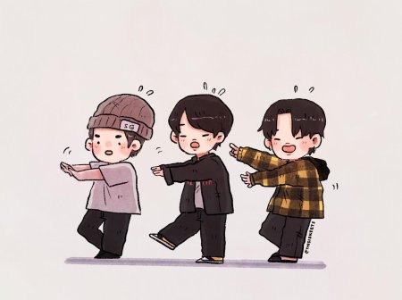 Чиби персонажи бтс