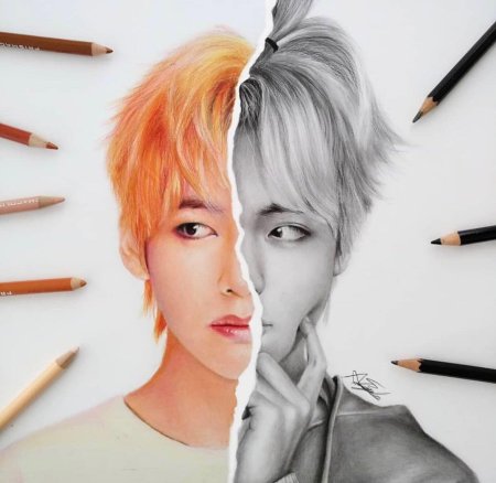 Бтс рисовка