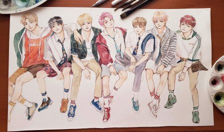 Бтс фан арт