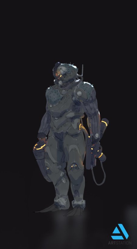 Био экзо броня концепт арт