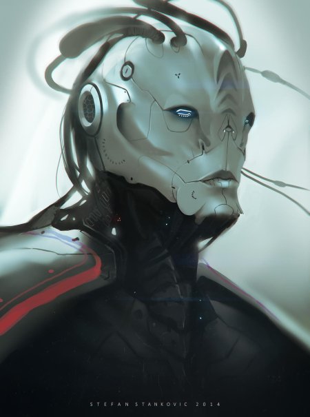 Cyberpunk киборг арт