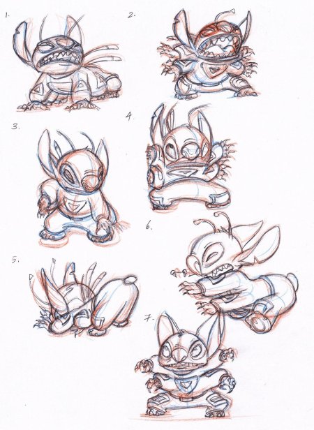 Стич карандашом