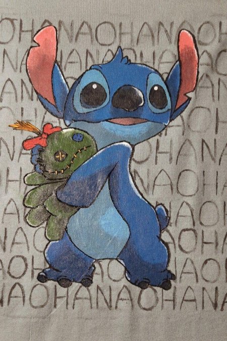 Стич на футболке рисунок