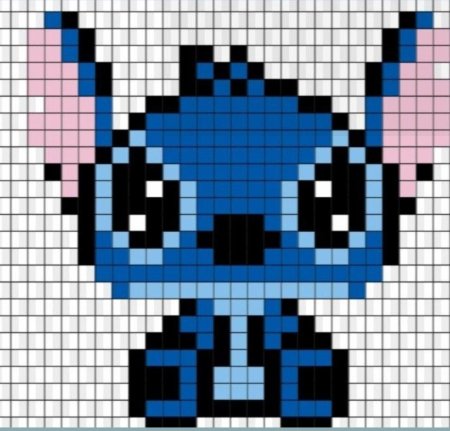 Рисунки по клеточкам стич