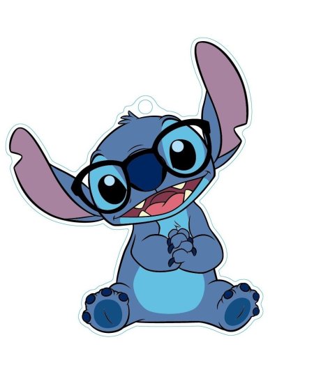 Стич на белом фоне