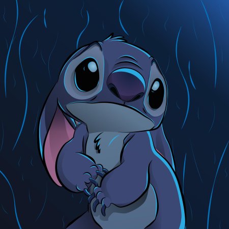 Грустный стич из лило и стич