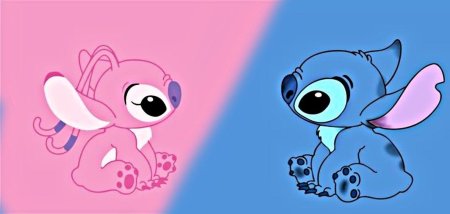 Стич розовая