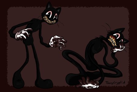 Картун кэт хоррор арт