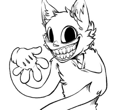 Раскраска картун кэт