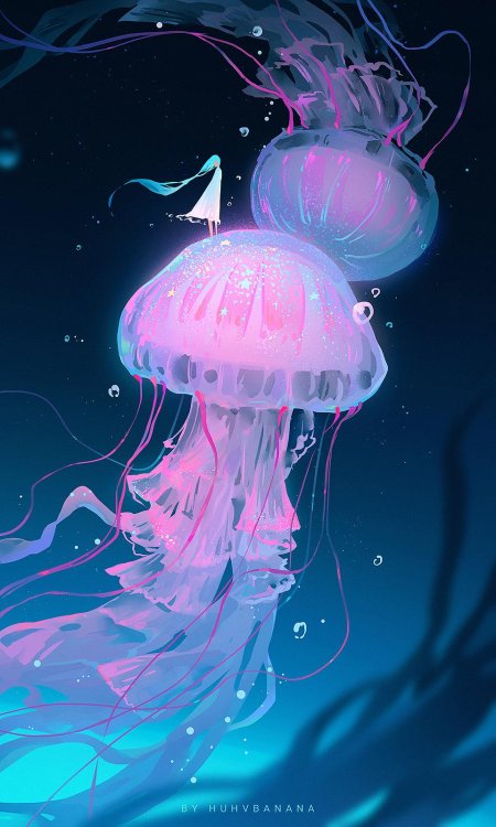 Медузы арт
