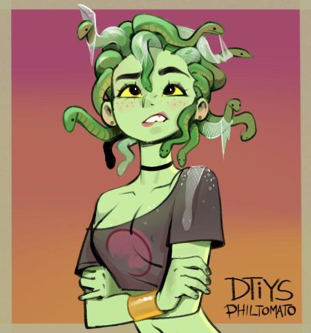 Рисунок медуза горгона