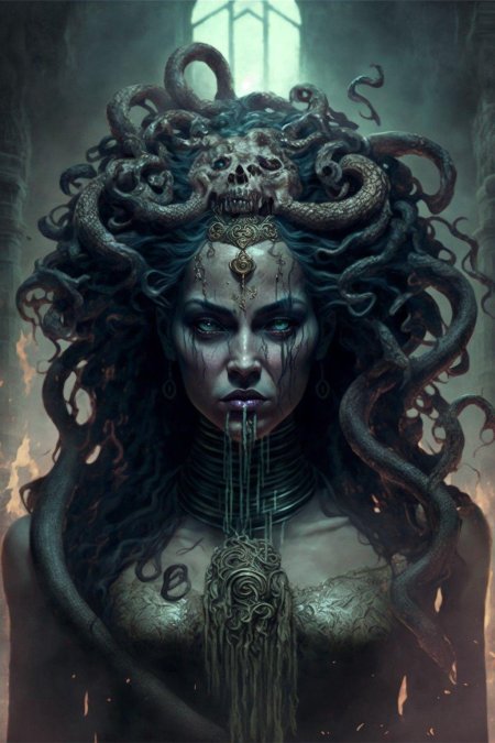 Королева медуза арт