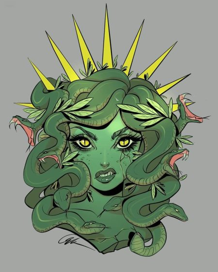 Медуза горгона арт