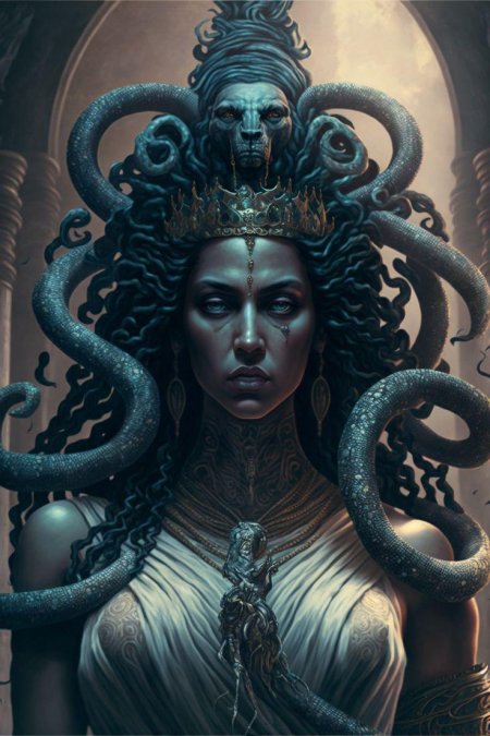 Королева медуза арт
