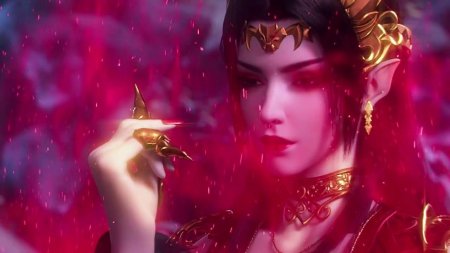 Королева медуза расколотая битвой синева небес