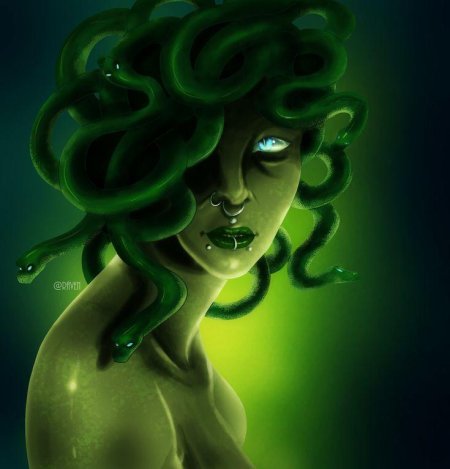 Медуза горгона картина