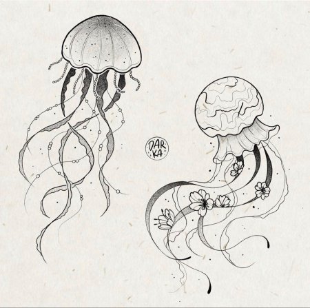 Медуза эскиз
