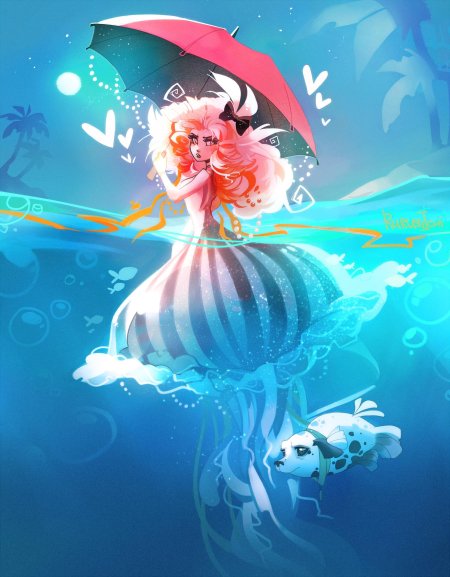 Девушка медуза