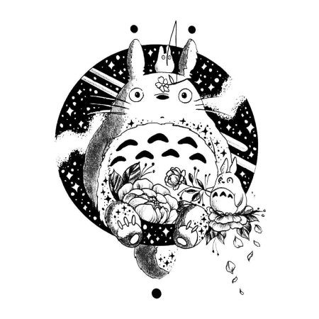 Тату аниме тоторо