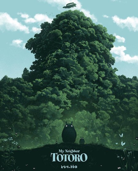 Мой сосед тоторо постер