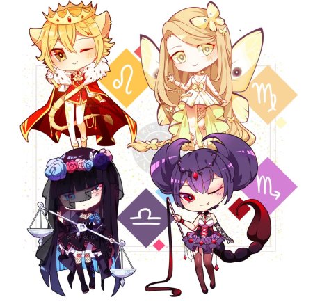 Аниме знаки зодиака