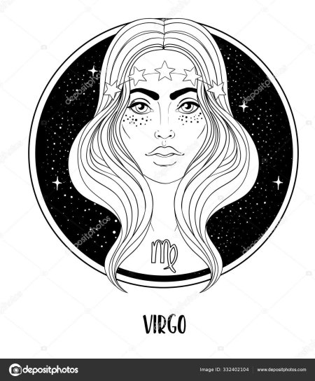 Дева зодиак вектор