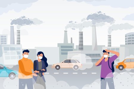 Загрязнение воздуха арт