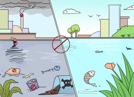 Проблема загрязнения океана рисунок класс