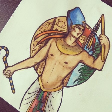 Фараон египта тутанхамон эскиз