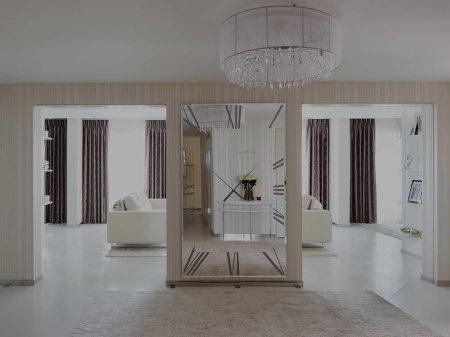 Зеркала в интерьере гостиной