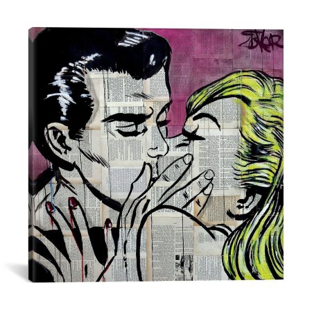 Поп арт поцелуй