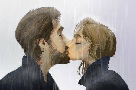 Глубокий поцелуй арт