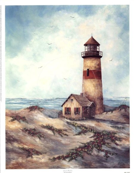 Декупажные карты маяк