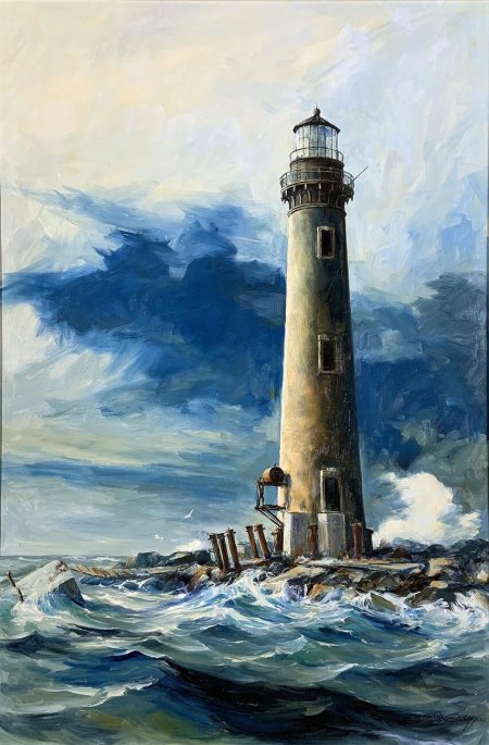 Маяк живопись