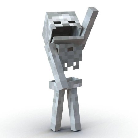 Скелет майнкрафт постройка