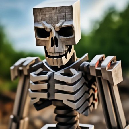Скелет из minecraft