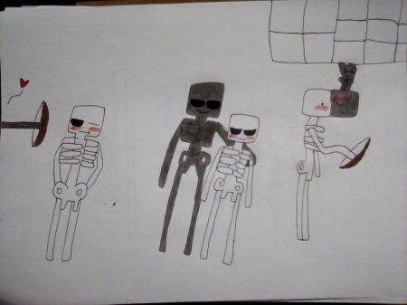 Майнкрафт скелет иссушитель