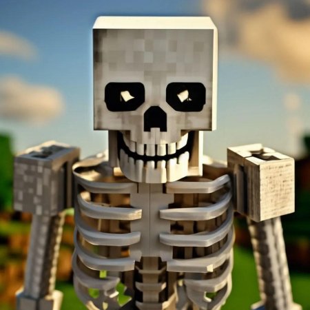 Скелет из майна